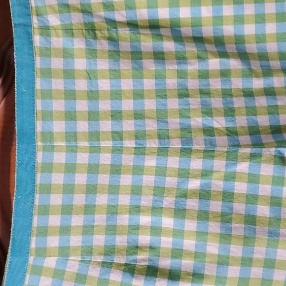 TALBOTS CHECKED BLUE AND GREEN PANTS. Size‎ 8. Side zipper. - Picture 2 of 9